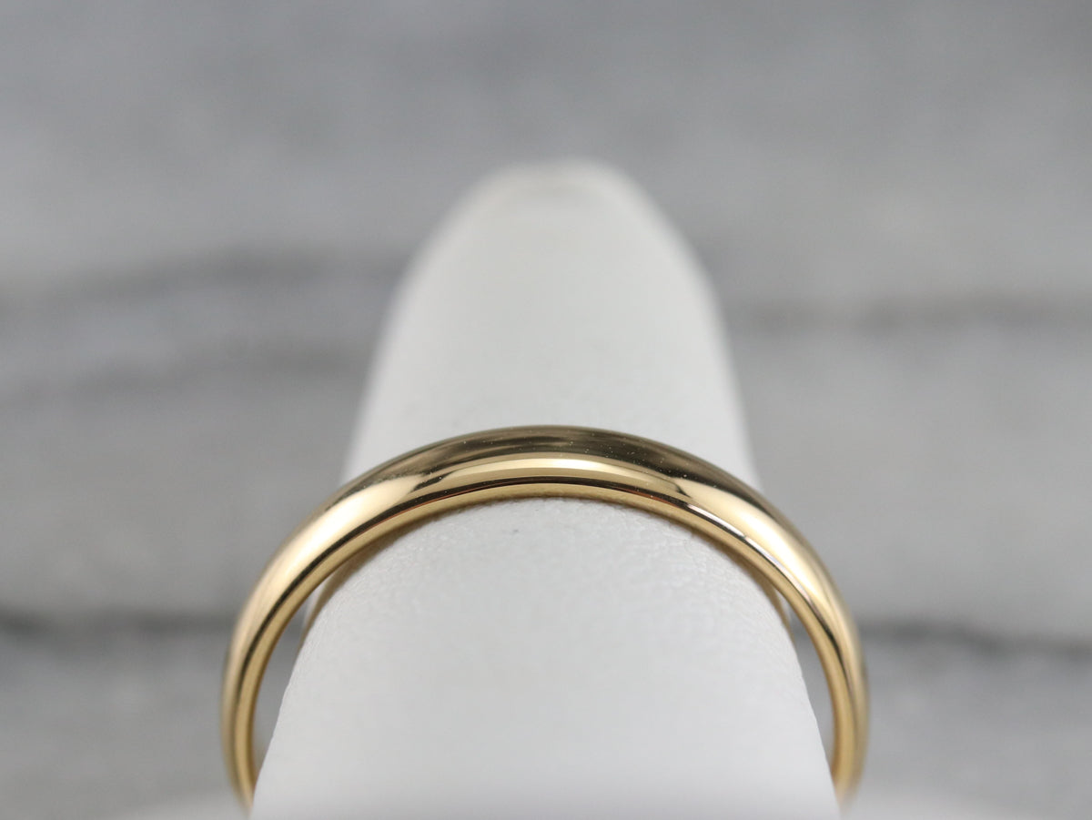 Antique Gold Wedding Band