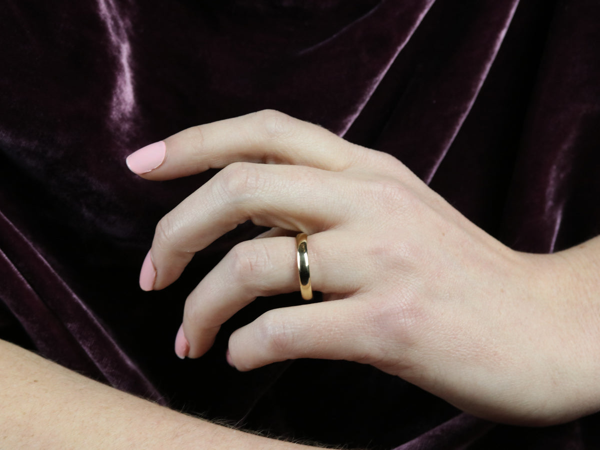 Antique Gold Wedding Band