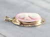 Vintage Pink Shell Cameo Pendant