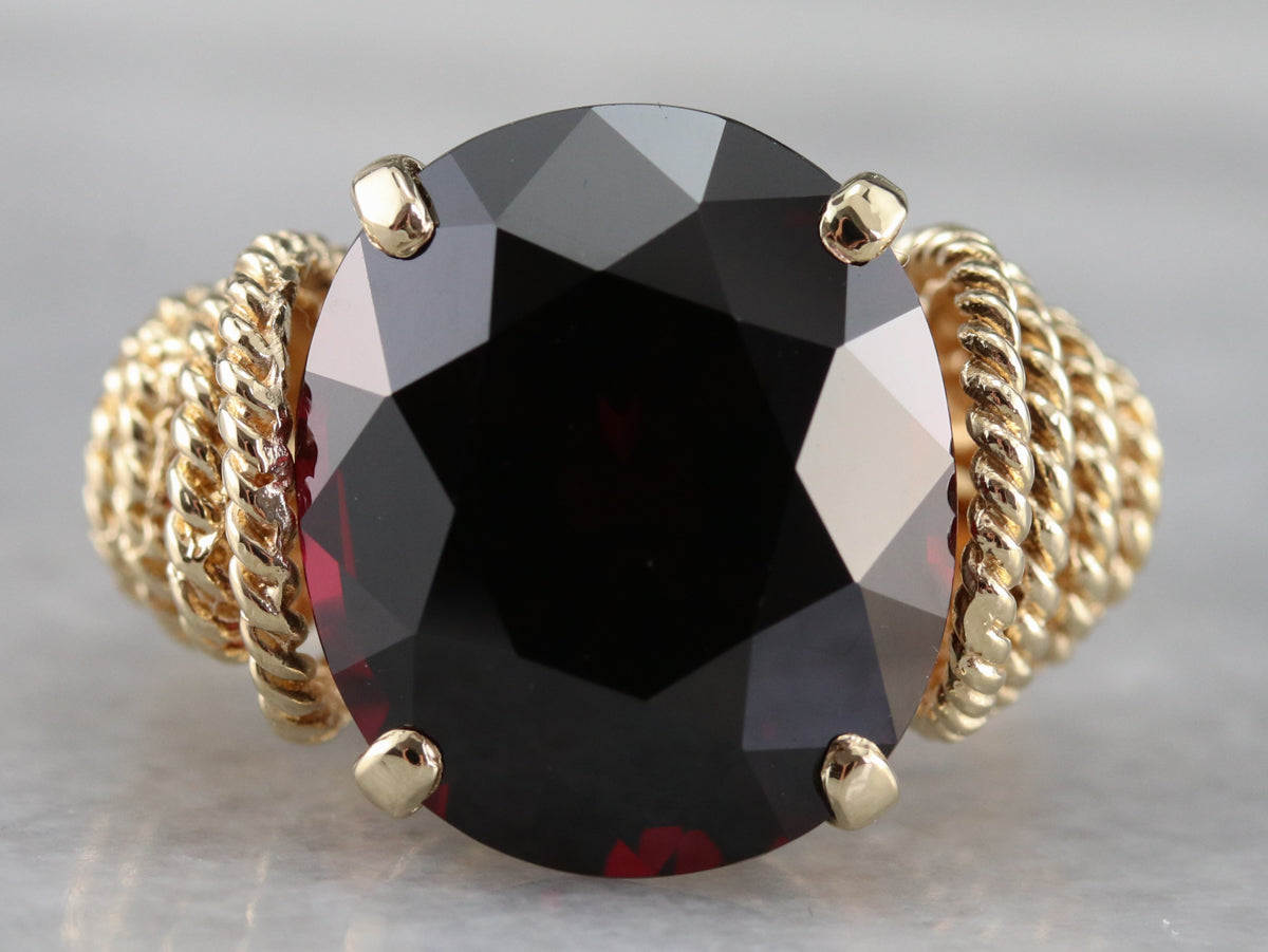 Vintage Pyrope Garnet Cocktail Ring