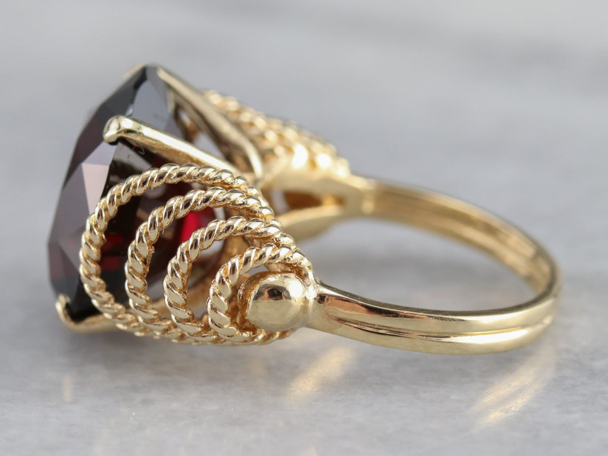 Vintage Pyrope Garnet Cocktail Ring