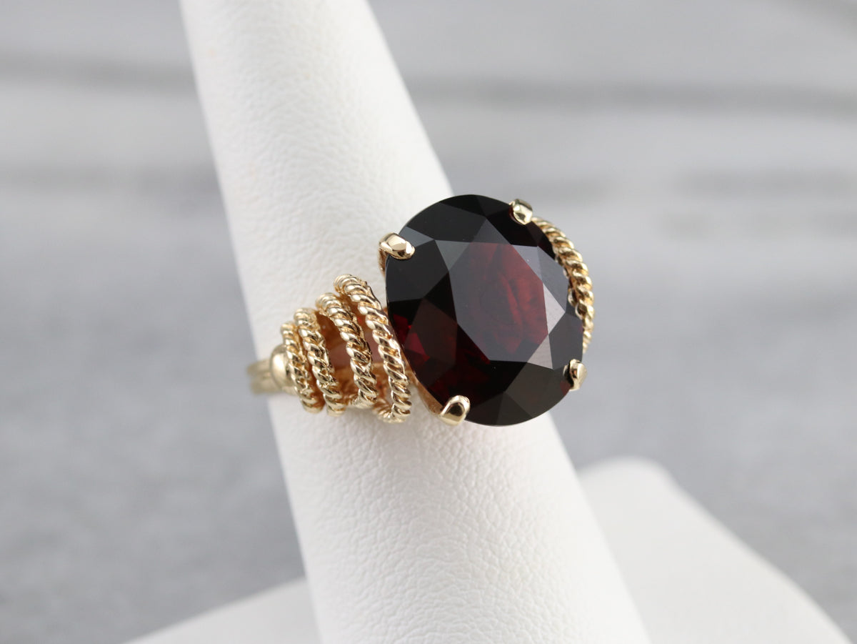 Vintage Pyrope Garnet Cocktail Ring