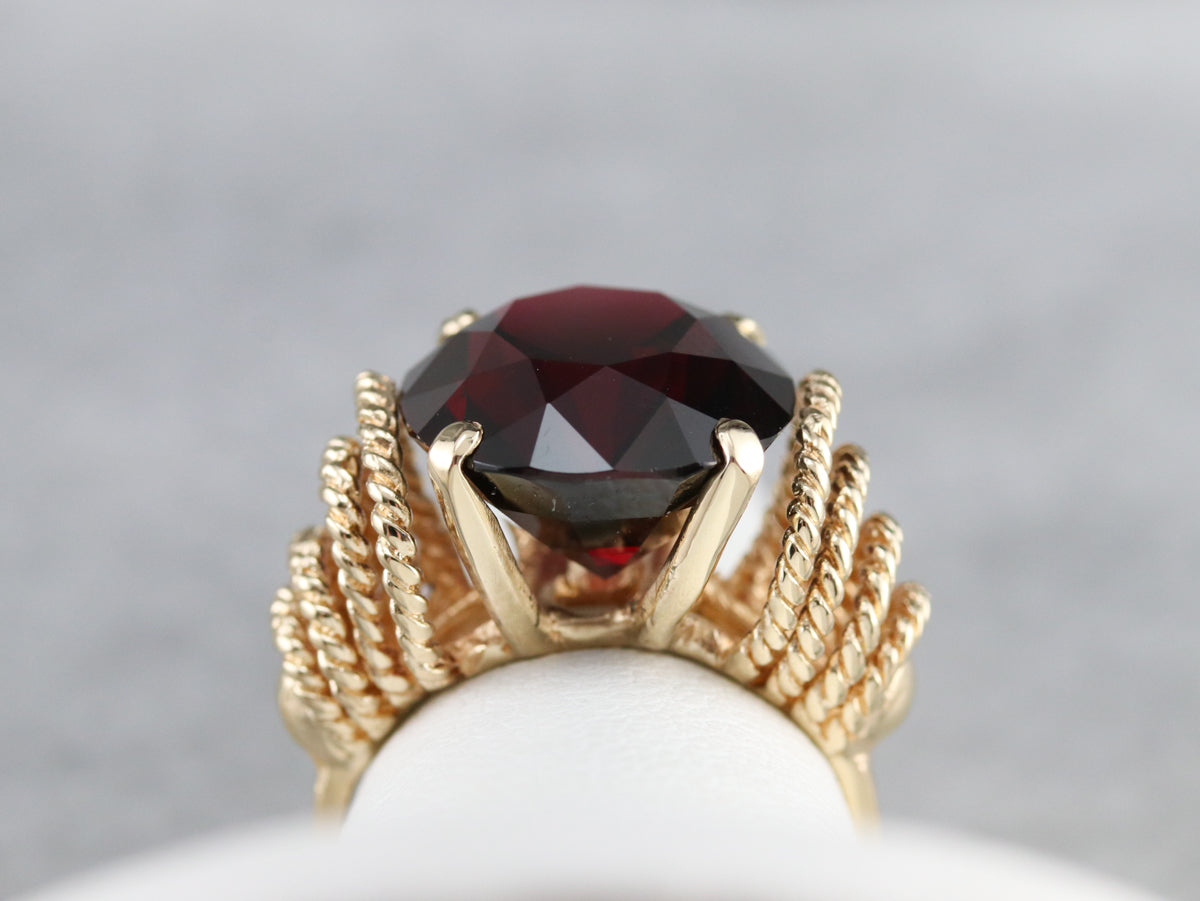 Vintage Pyrope Garnet Cocktail Ring