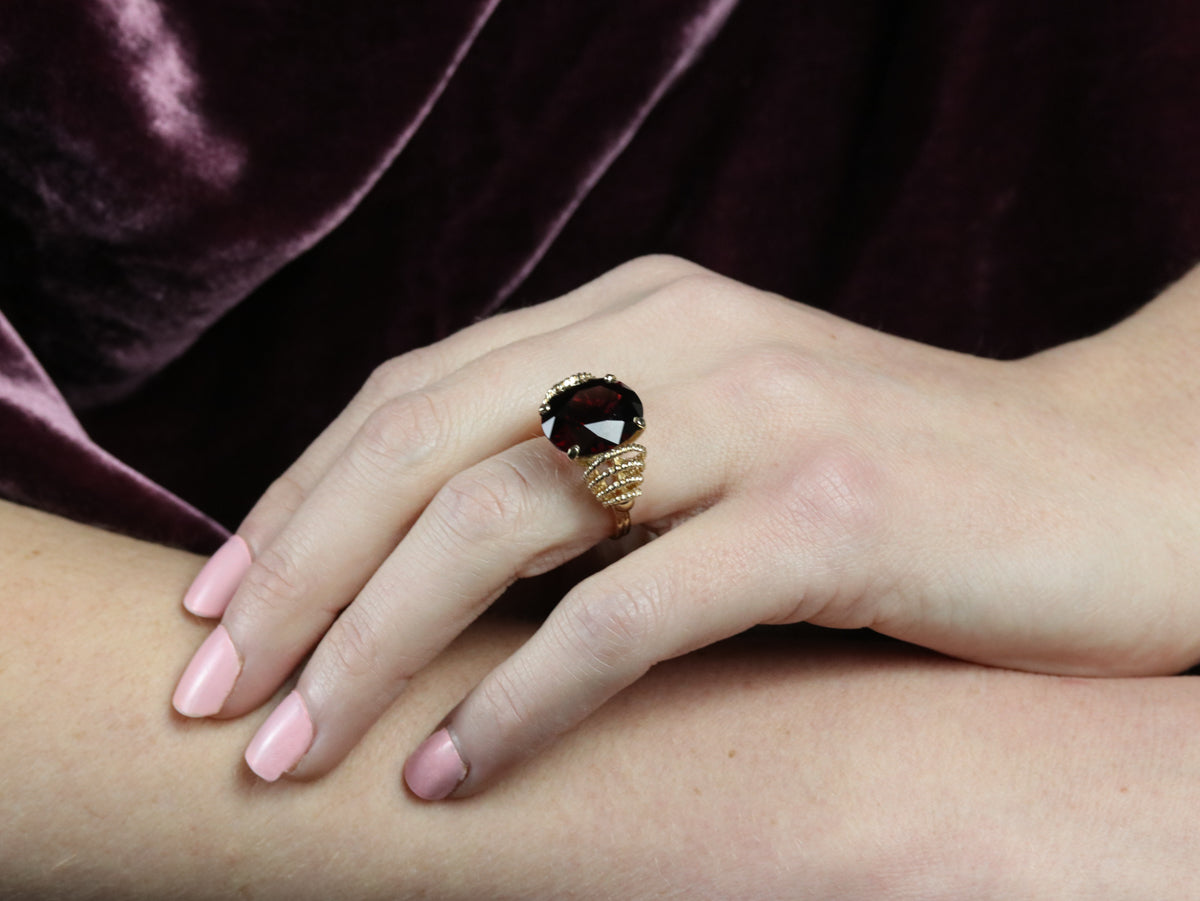 Vintage Pyrope Garnet Cocktail Ring