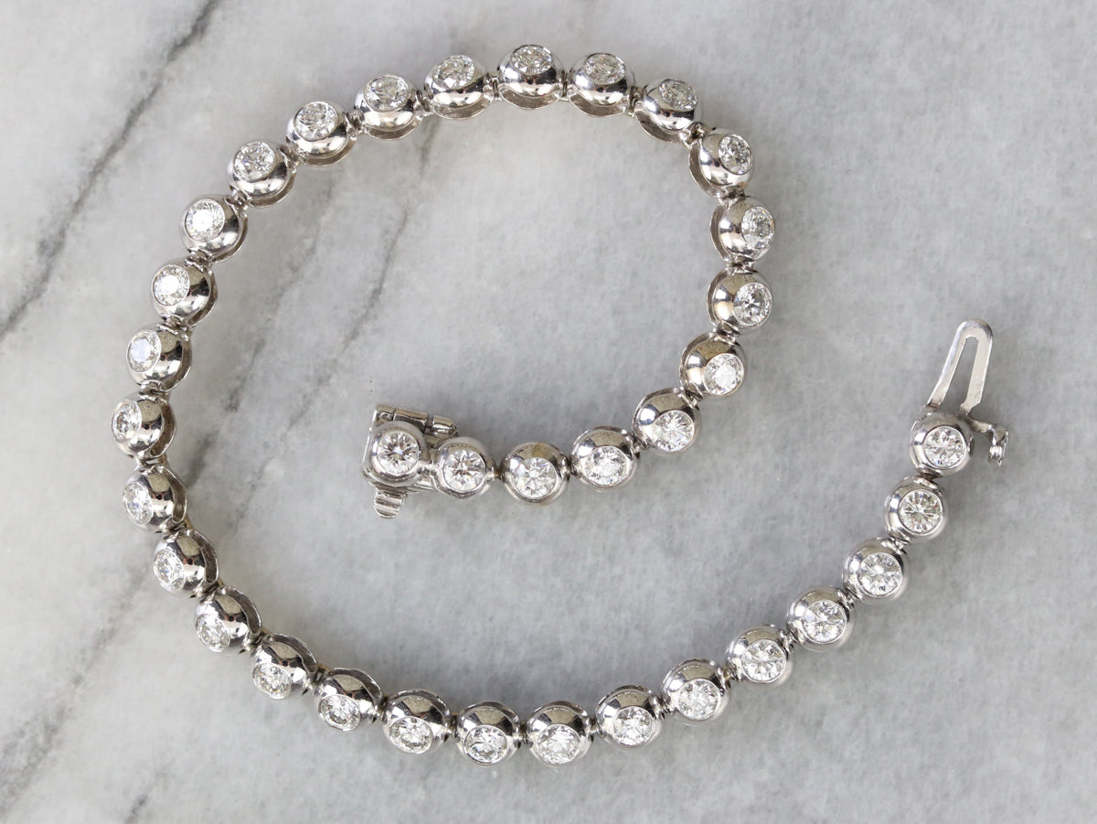 High Karat Gold Diamond Link Bracelet