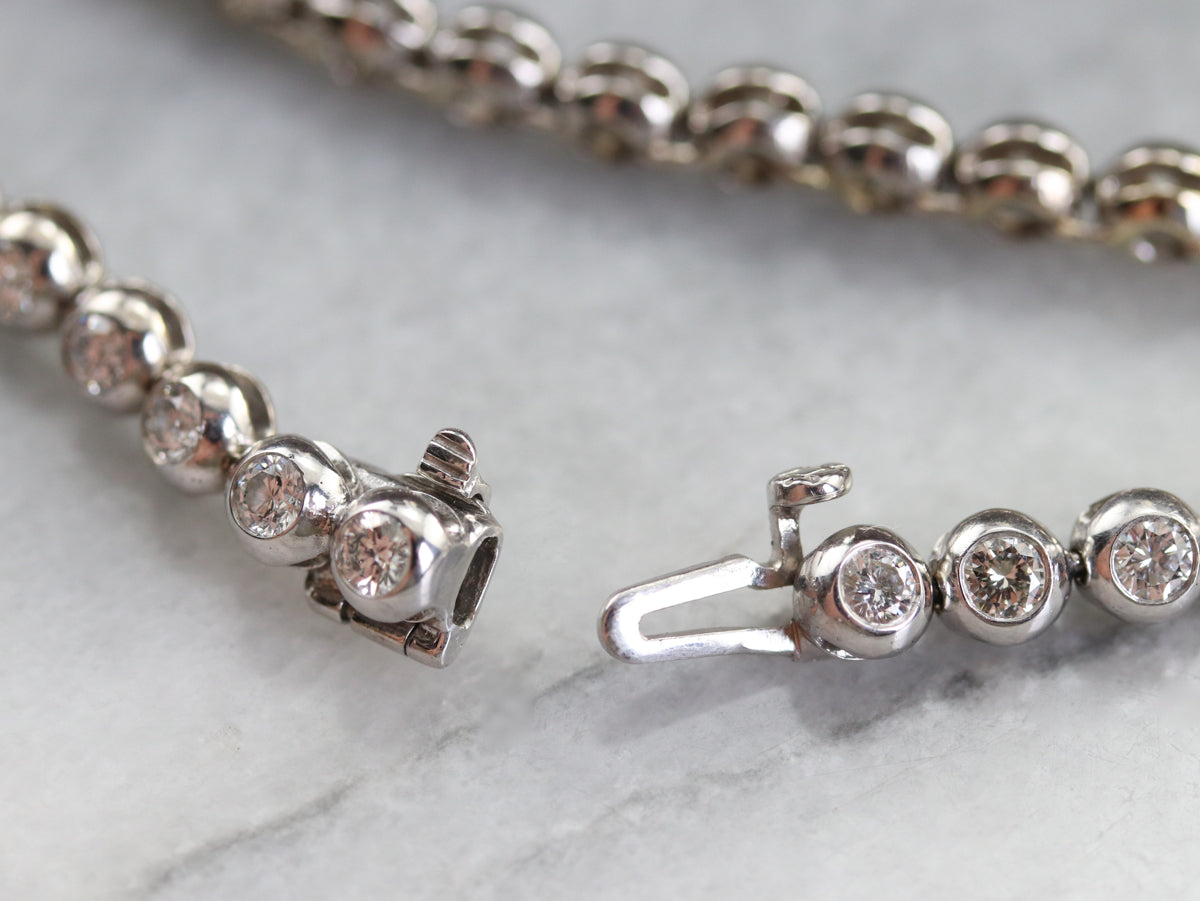 High Karat Gold Diamond Link Bracelet