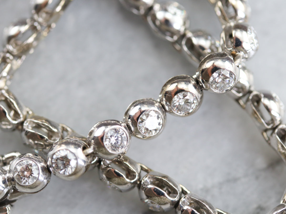 High Karat Gold Diamond Link Bracelet