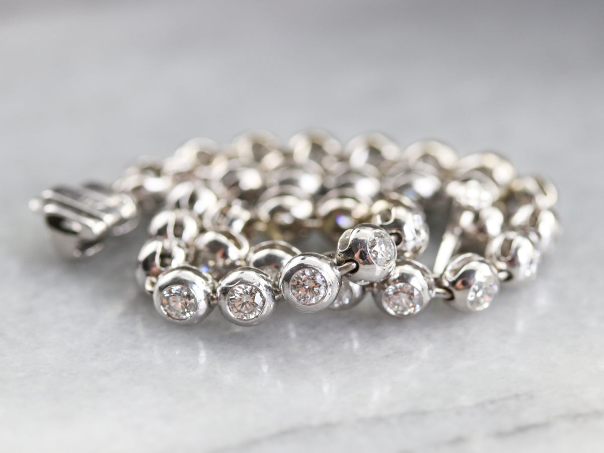 High Karat Gold Diamond Link Bracelet