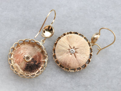 Victorian Diamond Starburst Earrings