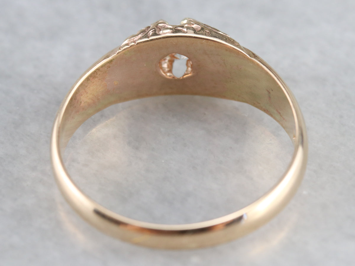 Victorian Diamond Belcher Ring