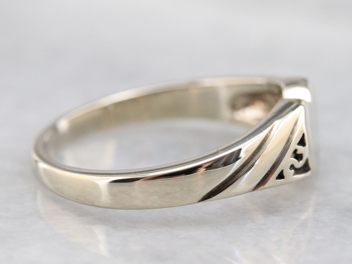 Sweetheart Gold Signet Ring