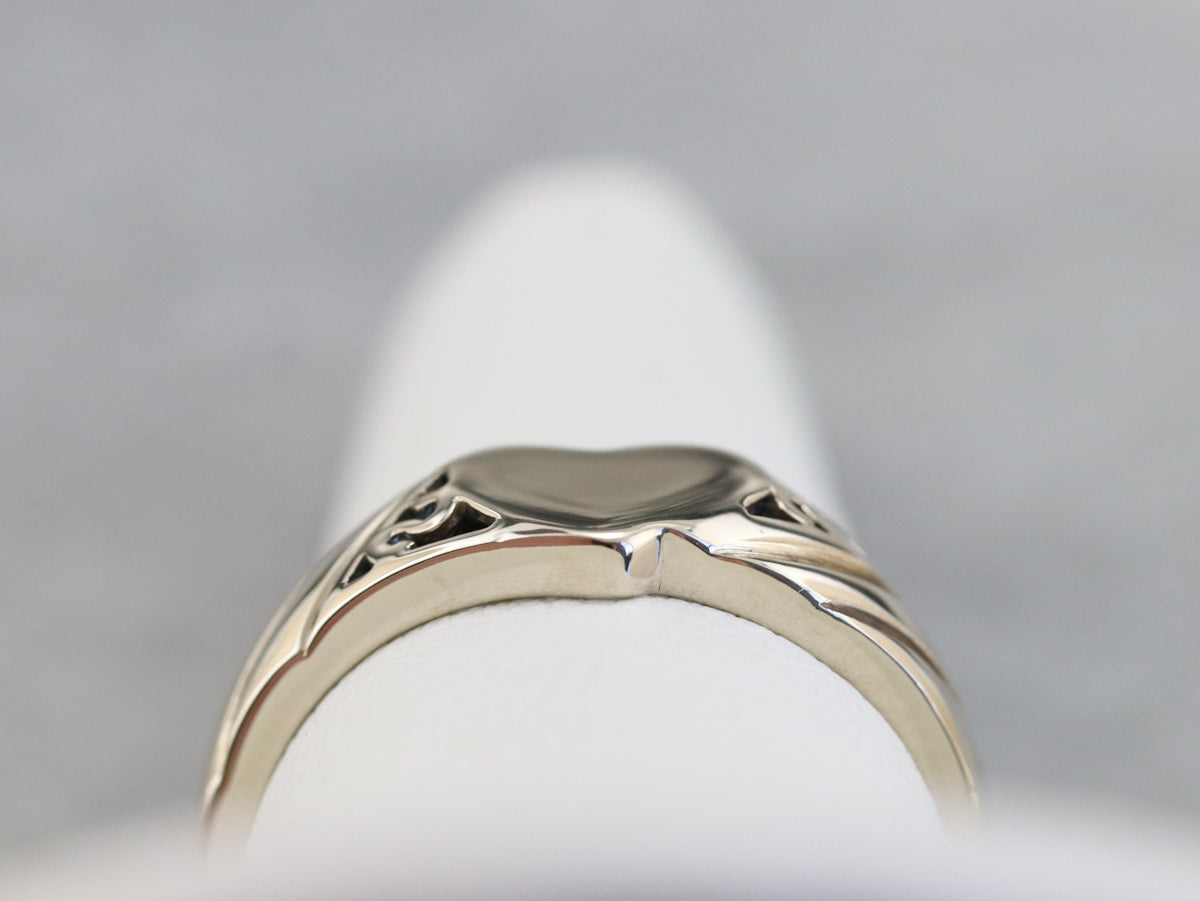 Sweetheart Gold Signet Ring