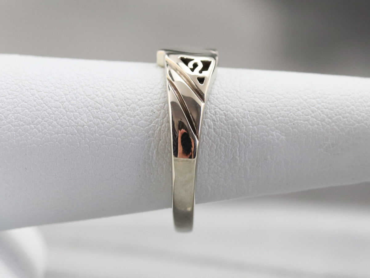 Sweetheart Gold Signet Ring