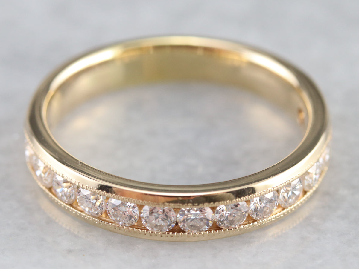Channel Set Diamond Band