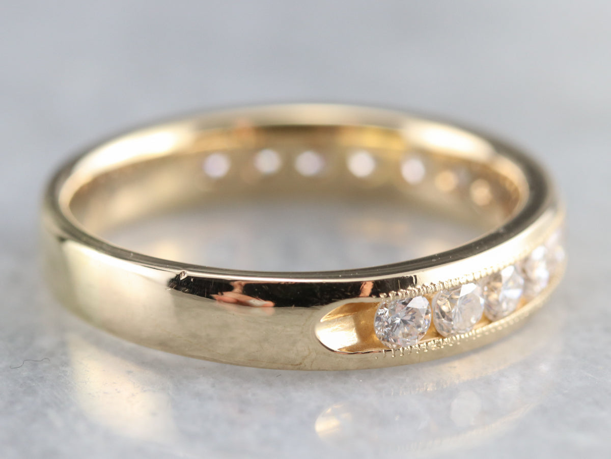 Channel Set Diamond Band