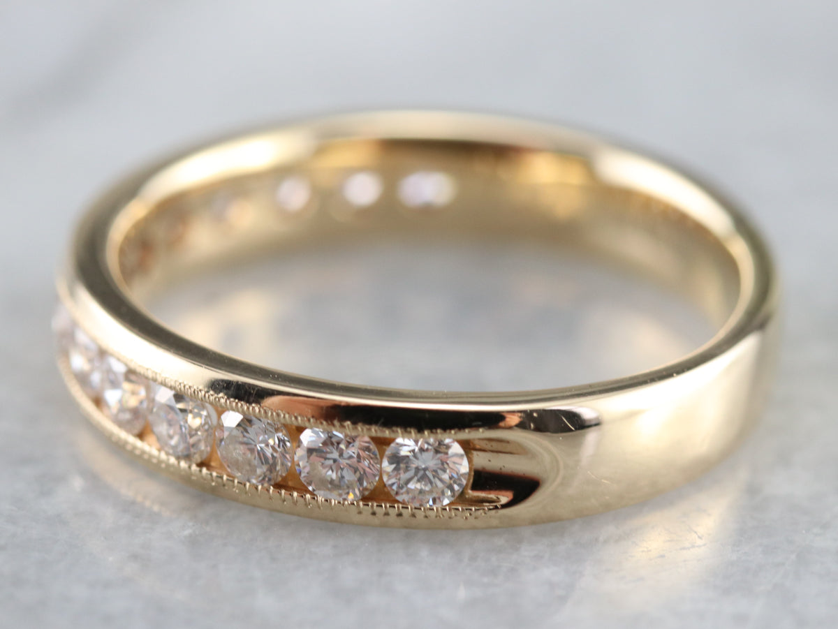 Channel Set Diamond Band