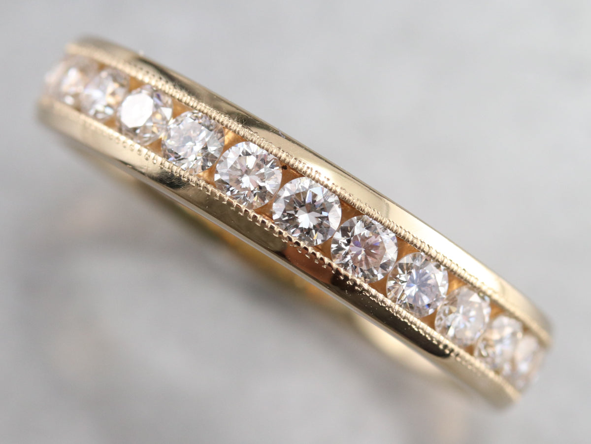 Channel Set Diamond Band