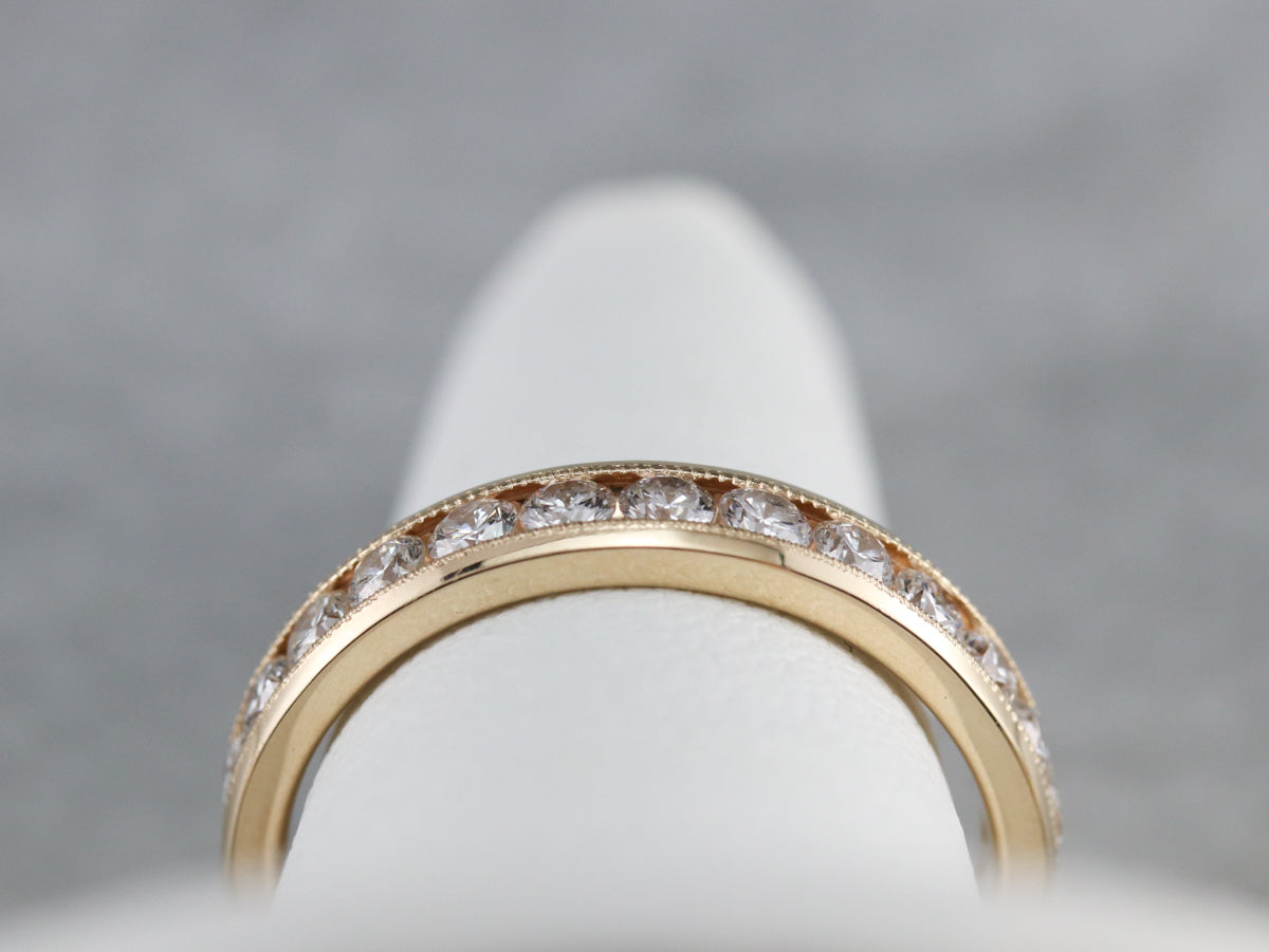 Channel Set Diamond Band