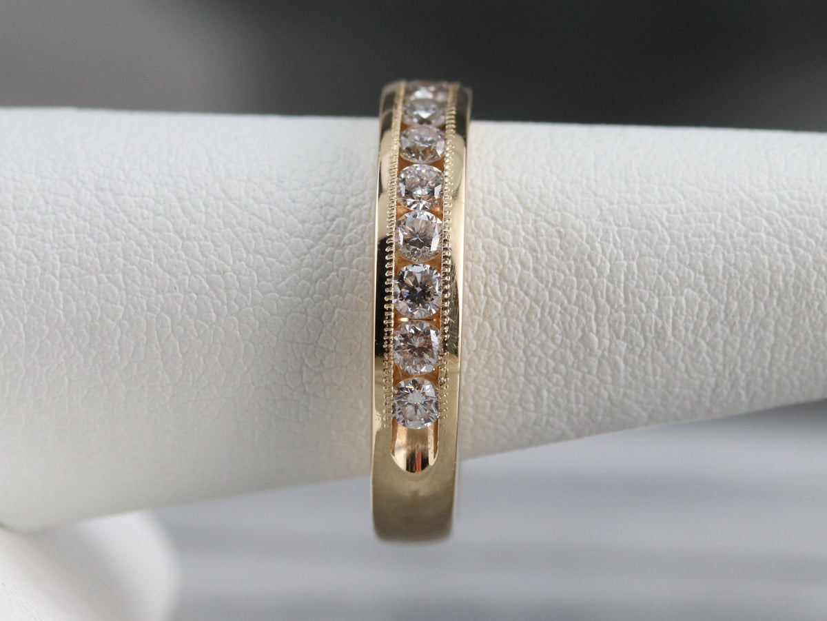 Channel Set Diamond Band