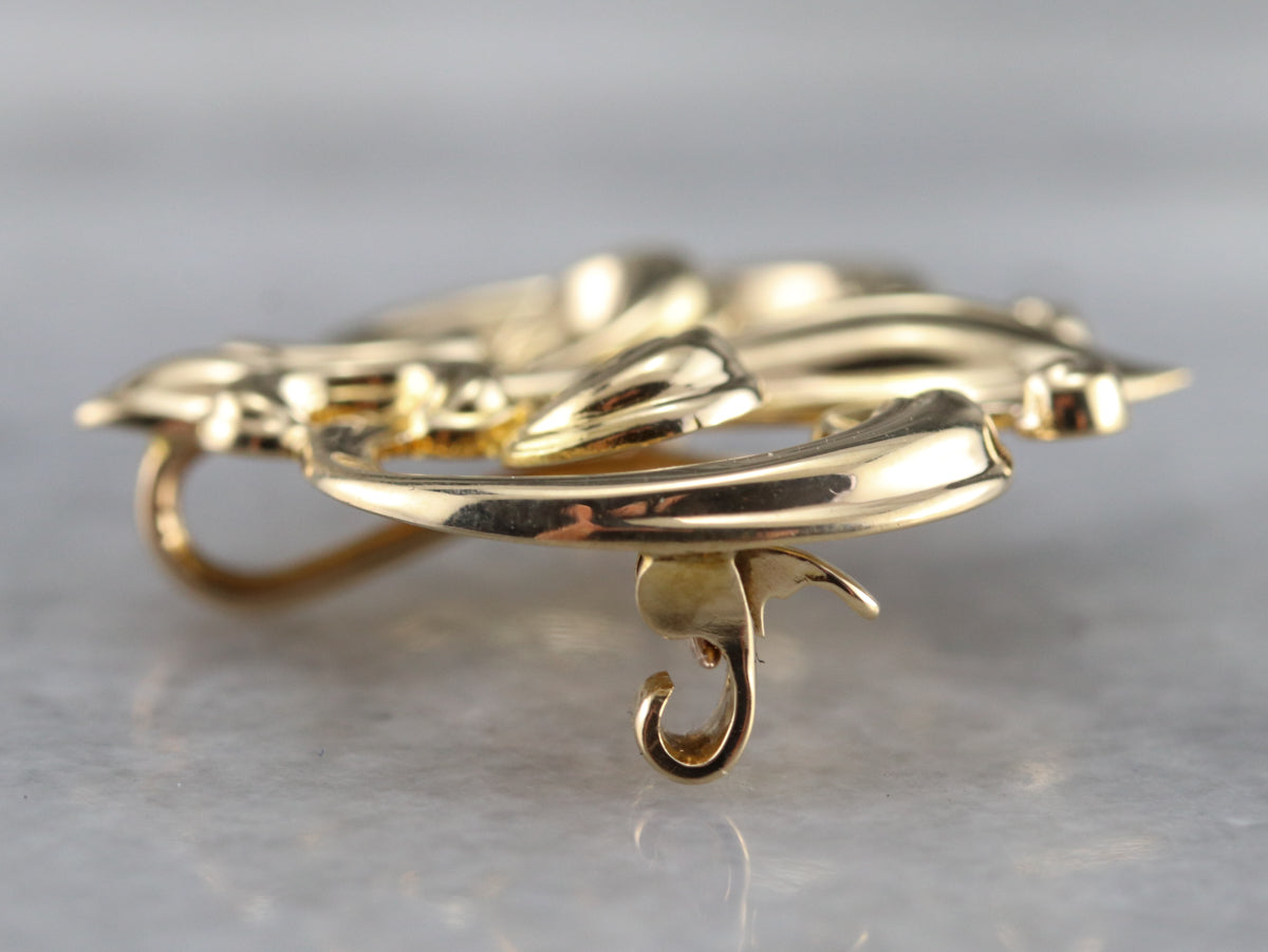 Vintage Fleur De Lis Watch Pin