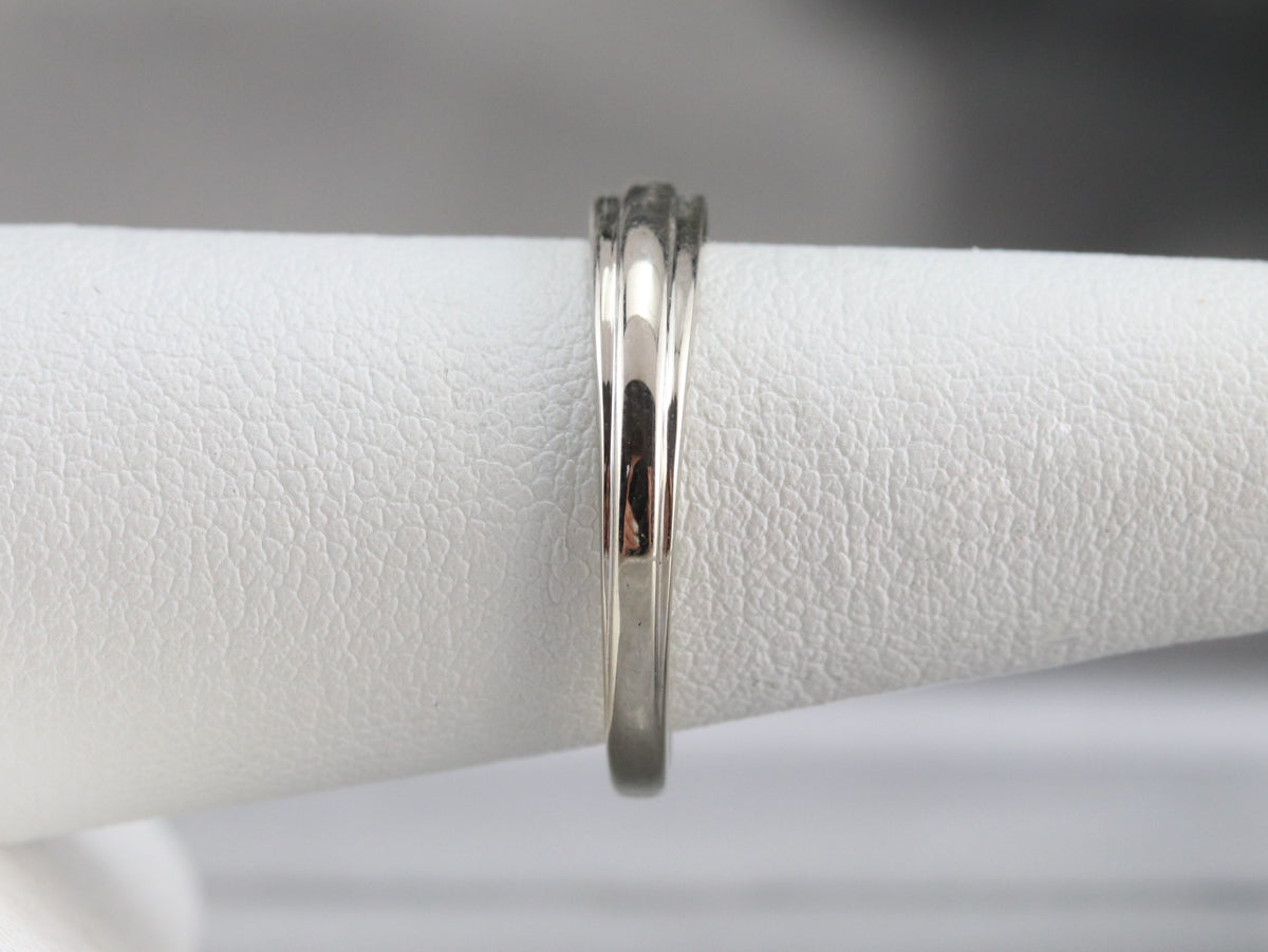 Sleek White Gold Band