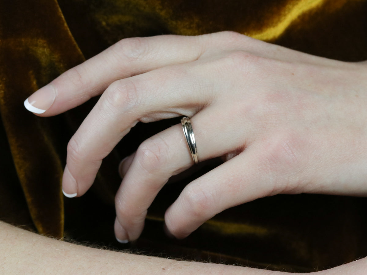 Sleek White Gold Band