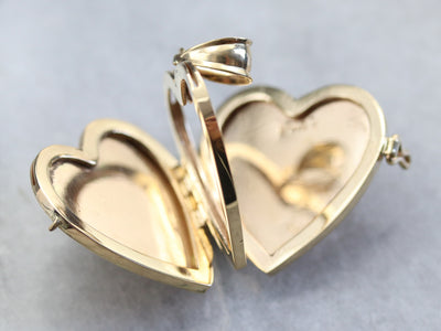 Gold Heart Masonic Locket