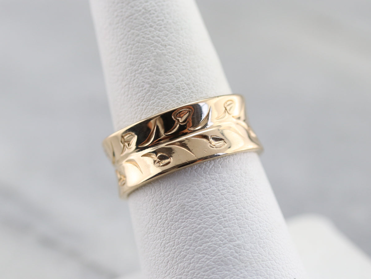 Vintage Gold Botanical Band