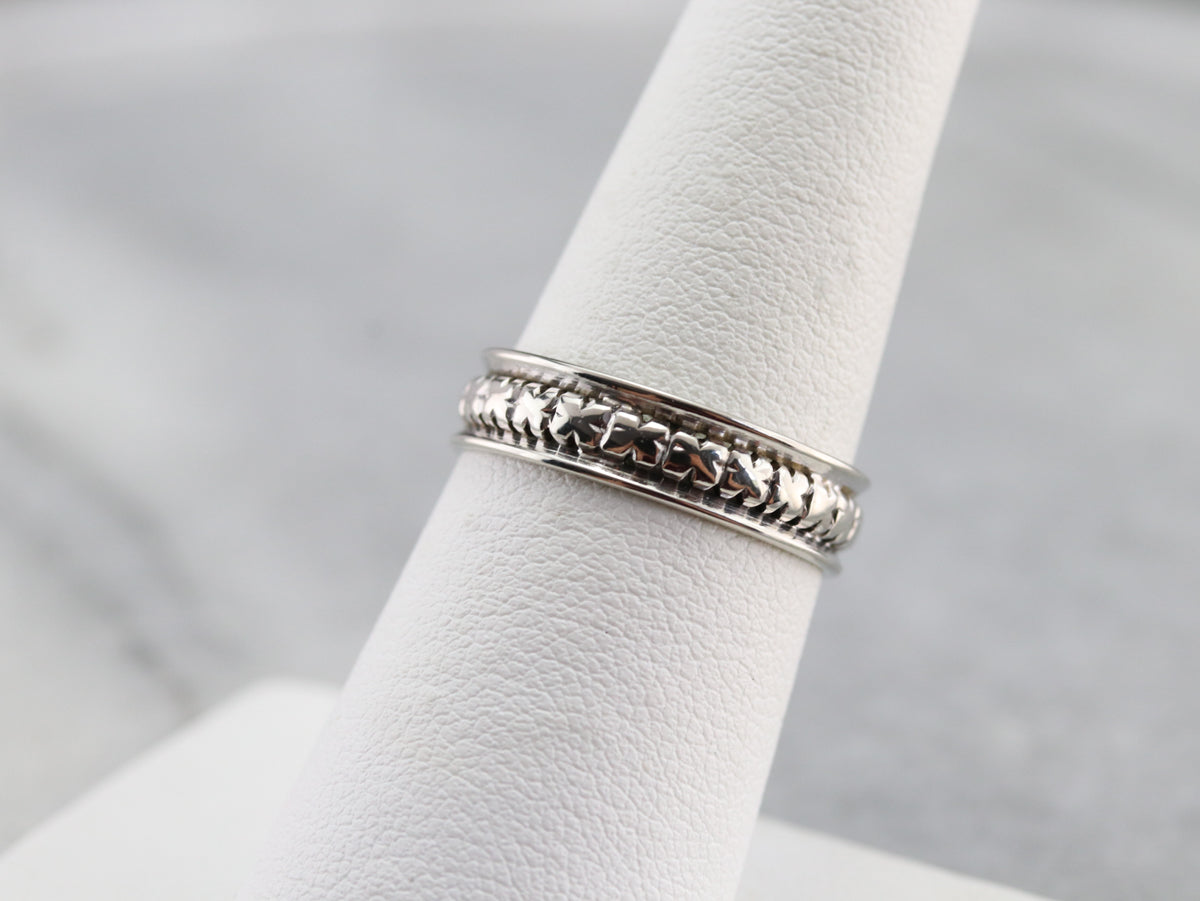 Vintage Forget Me Not Pattern Band