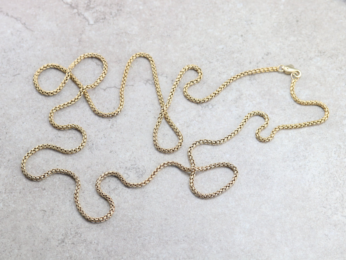 Finely Woven Gold Chain