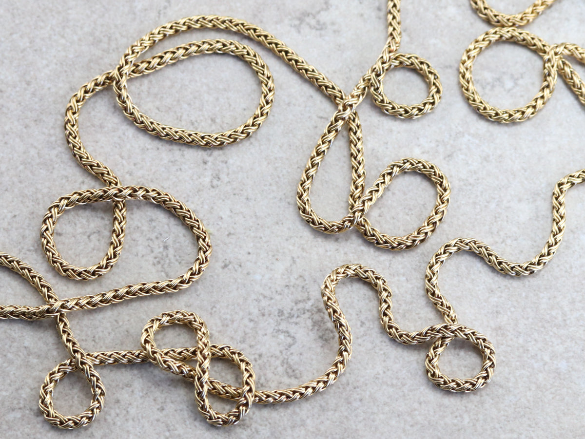 Finely Woven Gold Chain