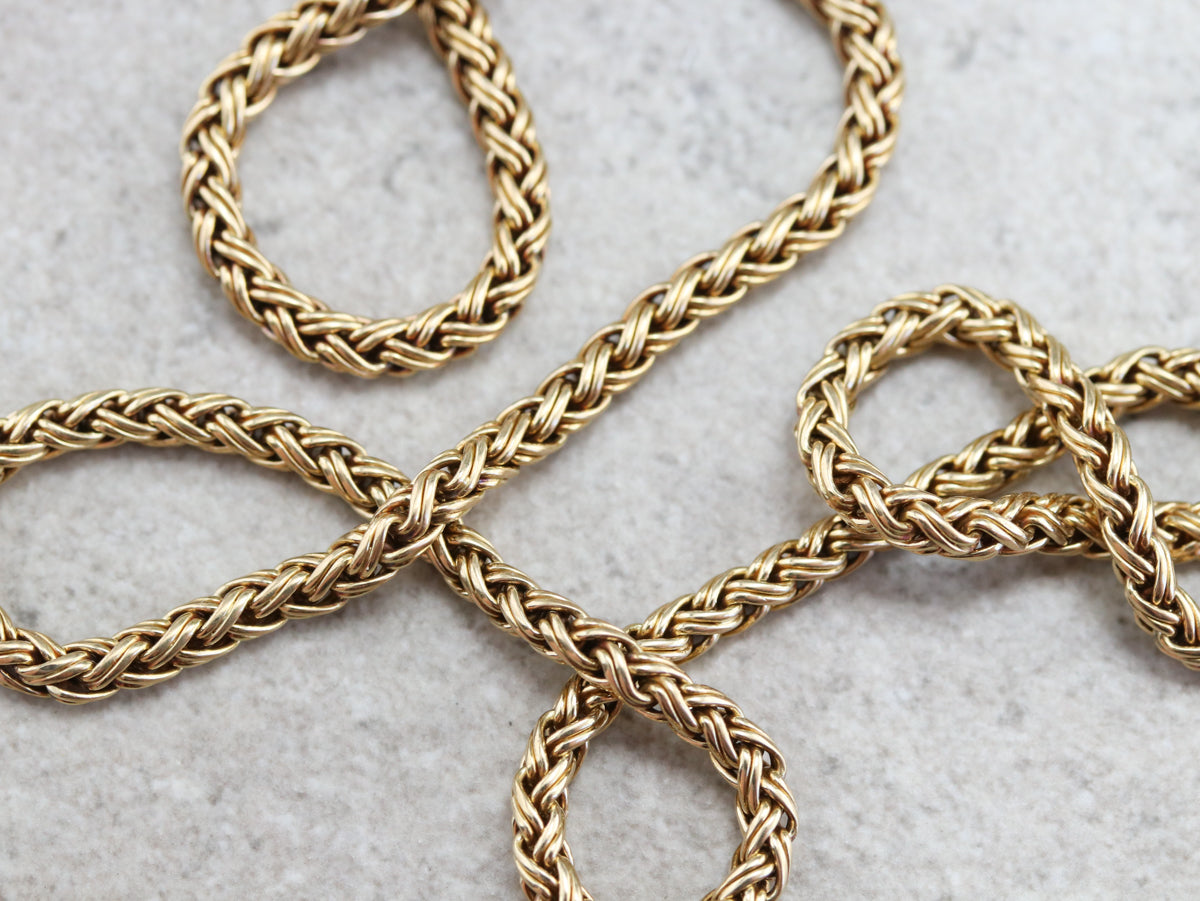 Finely Woven Gold Chain