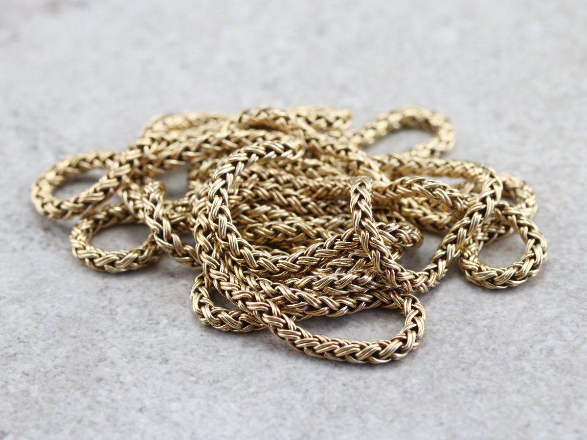 Finely Woven Gold Chain