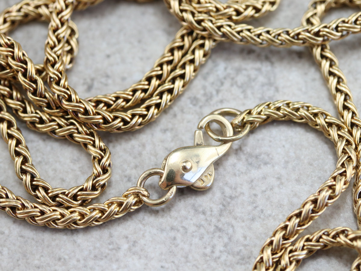 Finely Woven Gold Chain