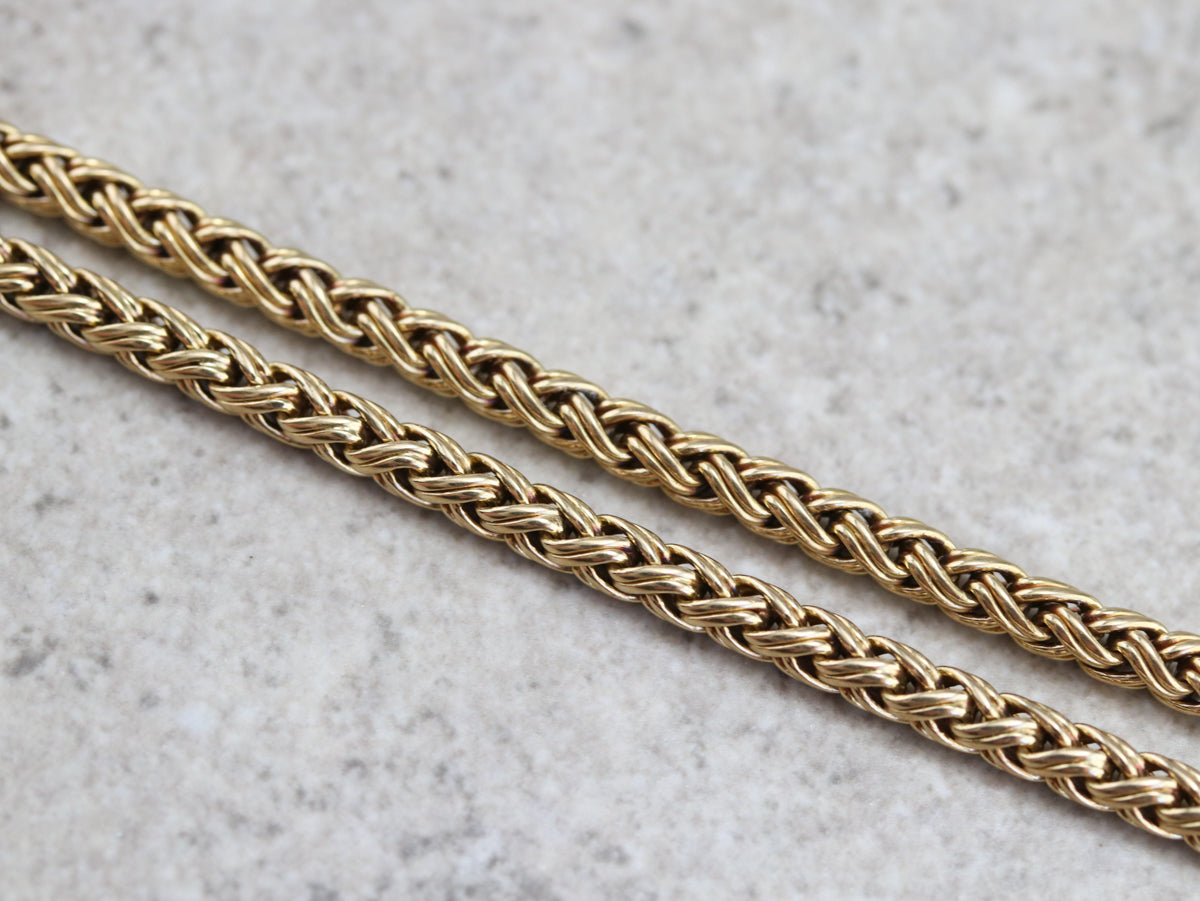 Finely Woven Gold Chain