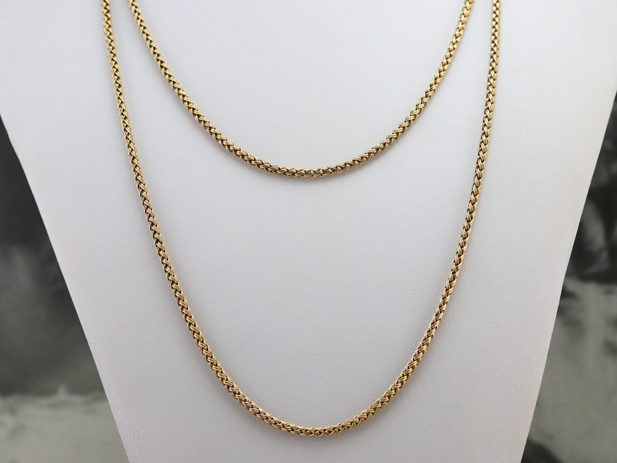 Finely Woven Gold Chain