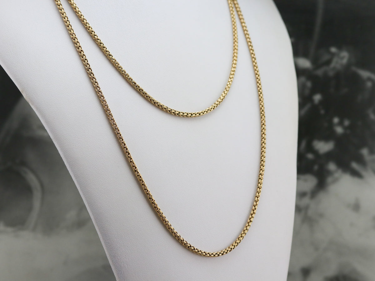Finely Woven Gold Chain