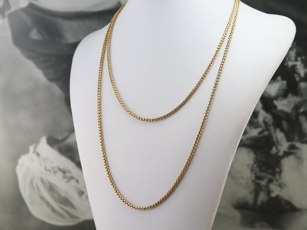 Finely Woven Gold Chain