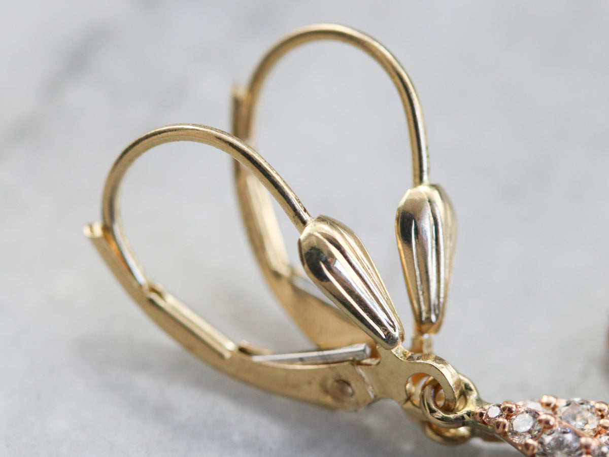 Vintage Diamond Drop Earrings