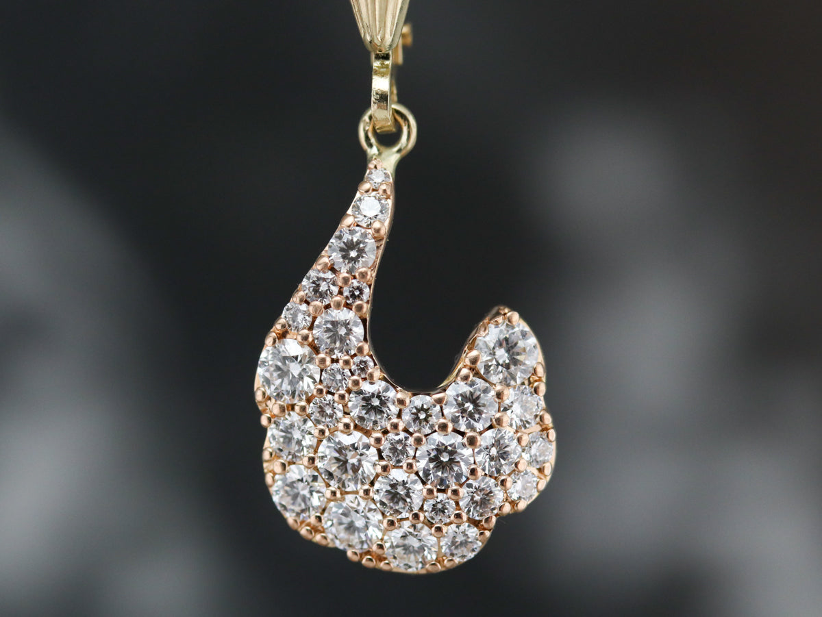 Vintage Diamond Drop Earrings