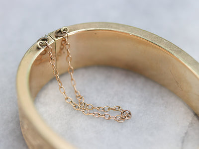 Engraved Ivy Vine Gold Fill Bracelet