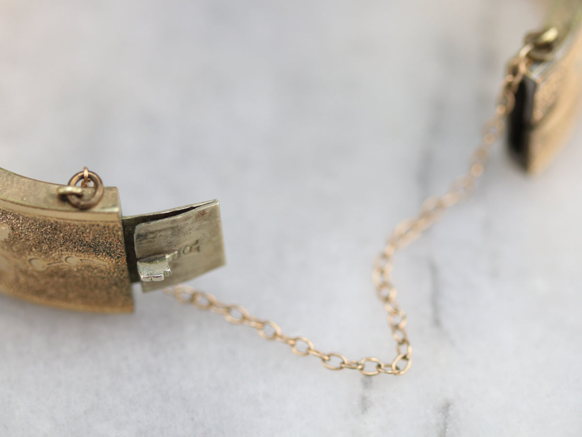 Engraved Ivy Vine Gold-Fill Bracelet