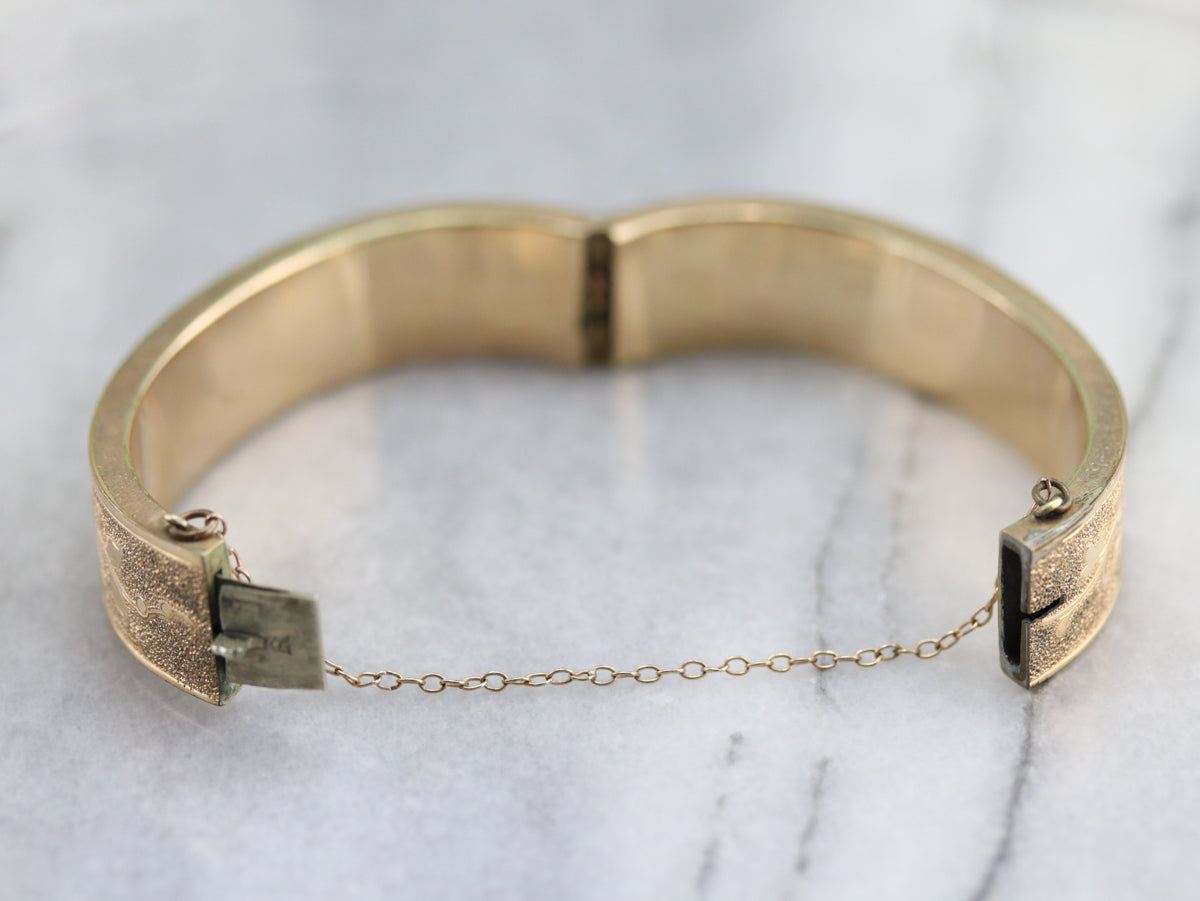 Engraved Ivy Vine Gold-Fill Bracelet