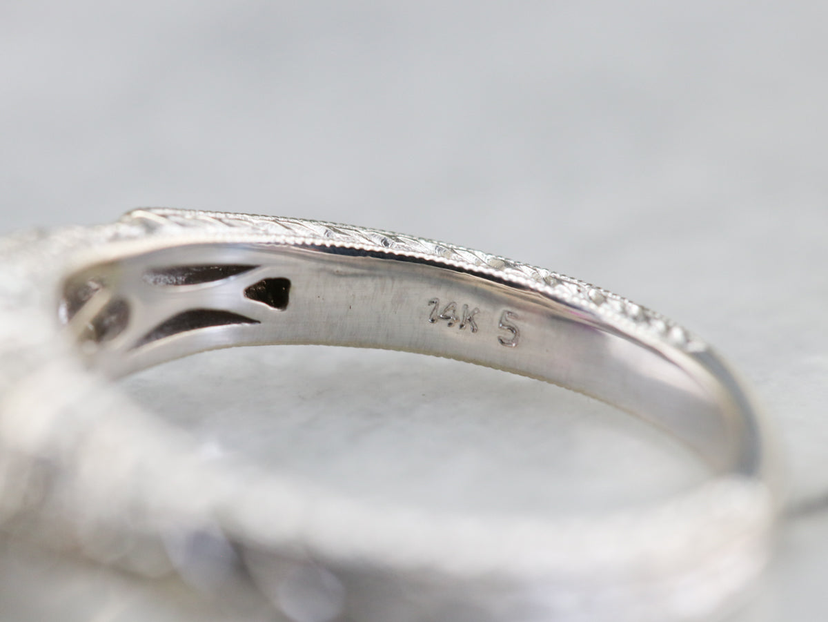 Modern Pink Sapphire and Diamond Engagement Ring