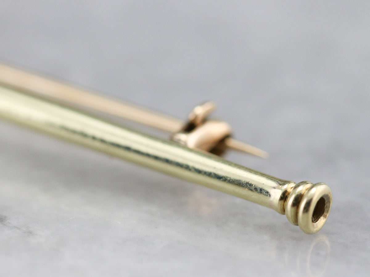 Vintage Gold Trumpet Instrument Pin