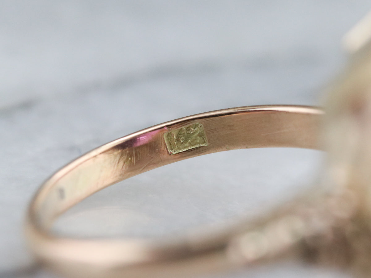 Vintage Gold Amethyst Cocktail Ring