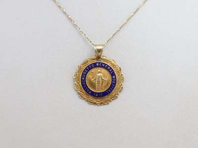 Gold 1873 M.G.H Training School Medallion