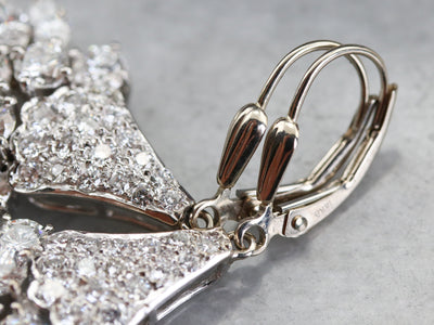 Modern Diamond Drop Earrings