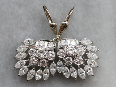 White Gold Diamond Chandler Earrings