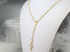 Modernist Gold Rosary Bead Necklace